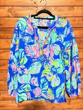 Lily Pulitzer Kalissa Long Sleeve Casa Del Sol‎ Tunic